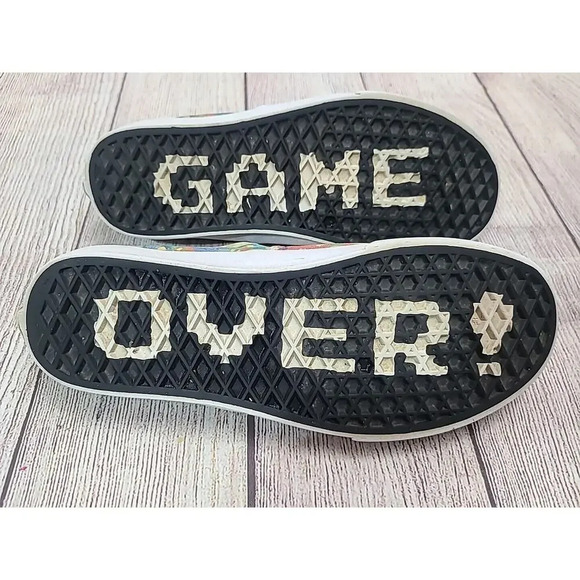Vans X Super Mario Game Over Skateboard Shoe Women's 8 Men's 6.5 Canvas - Picture 15 of 16